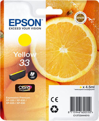 Fotoja e Ngjyrë për printer Epson 33 Ink, e verdhë