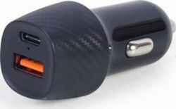 Fotoja e Karikues për veturë Gembird 1x USB-A 1x USB-C 3A