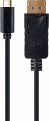Fotoja e Kabllo Gembird A-CM-DPF-02, USB Type-C, 0.15m, e zezë