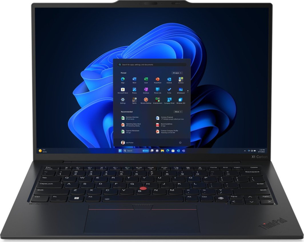 Fotoja e Laptop Lenovo ThinkPad X1 Carbon, 14", IPS, WUXGA (1920x1200), Intel Core Ultra 7 155U, 16GB LPDDR5x, 512GB SSD, Intel Graphics, Windows 11 Pro, i zi