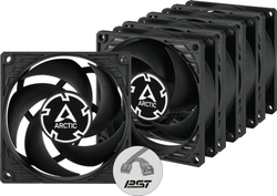Fotoja e Ventilator Arctic P8 PWM PST, 5 copë, i zi