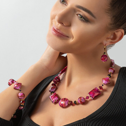 Fotoja e Qafore për femra Lampglas Berrylicious Gem NRO15, rozë