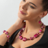 Fotoja e Qafore për femra Lampglas Berrylicious Gem NRO15, rozë, Picture 1