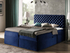 Fotoja e Shtrat kontinental CHESTERFIELD 160x200 + dyshek, kaltër, Picture 2