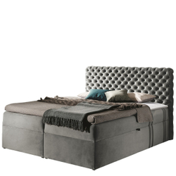 Fotoja e Shtrat kontinental CHESTERFIELD 160x200 + dyshek, hirtë