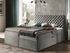 Fotoja e Shtrat kontinental CHESTERFIELD 160x200 + dyshek, hirtë, Picture 2