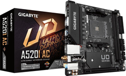 Fotoja e Pllakë amë Gigabyte A520I AC, Mini ITX, AMD Ryzen, DDR4, PCIe 3.0 x4 M.2, e zezë