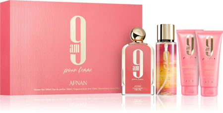 Fotoja e Set Afnan 9AM Pour Femme, 100 ml + 150 ml + 100 ml + 100ml