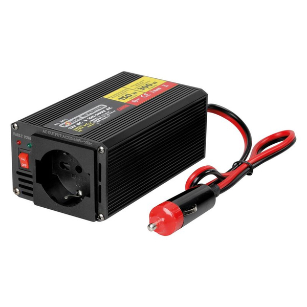 Fotoja e Invertor 150w 12v To 220v Mbushje Loptop Etj