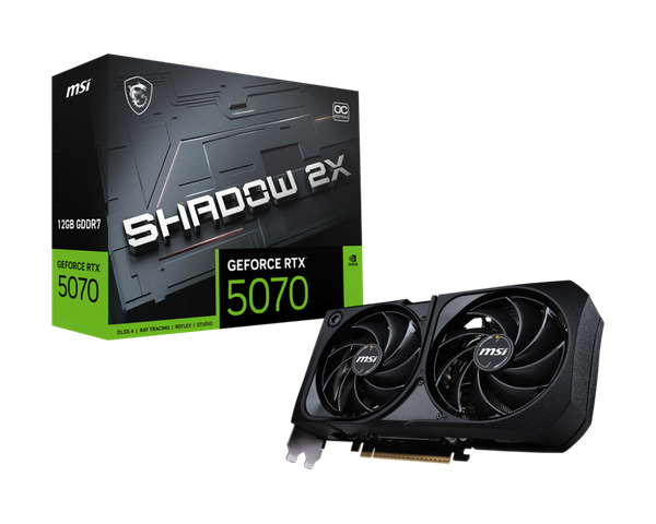 Fotoja e Kartelë grafike MSI RTX 5070 12G SHADOW 2X OC