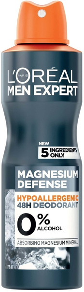 Fotoja e Deodorant L'Oreal Men Expert Magnesium Defend 0% Alcohol, 48H, 150 ml