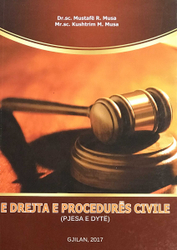 Fotoja e E Drejta E Procedures Civile Pjesa E Dyte - Mustafe Musa
