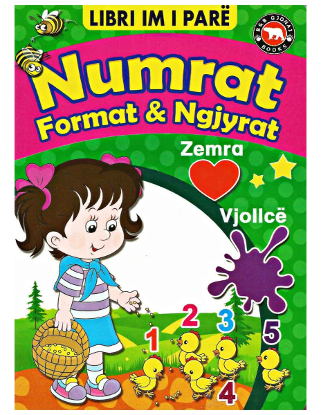 Fotoja e Numrat Format Ngjyrat Libri Im I Pare - Bota Shqiptare