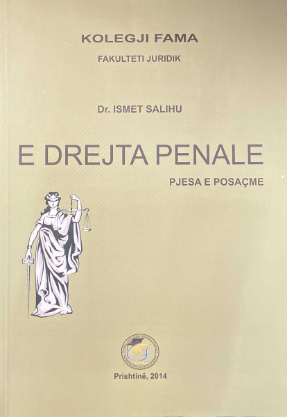 Fotoja e E Drejta Penale Pjesa E Posaqme - Ismet Salihu