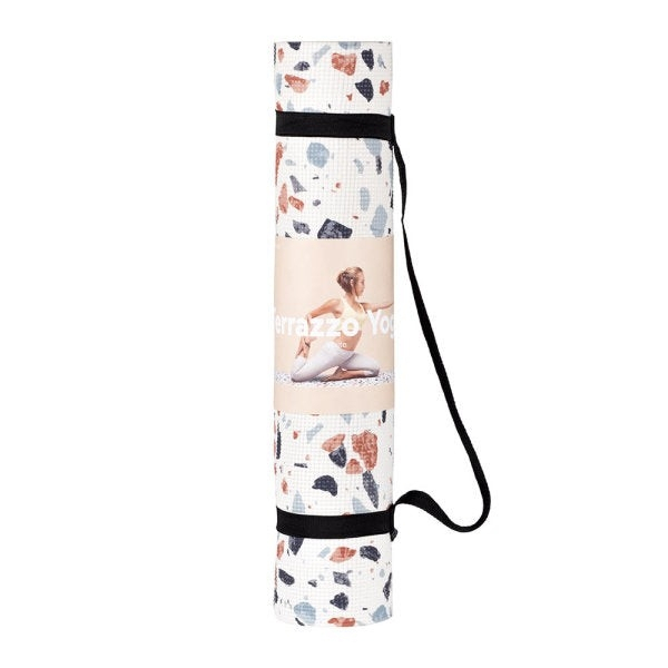 Fotoja e Yoga Mat Terrazzo White - Doiycustom