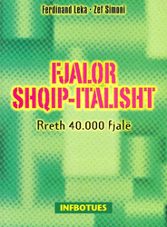 Fotoja e Fjalor Shqip Italisht Rreth 40 000 Fjale Kopertine E Forte - Ferdinand Leka Zef Simoni