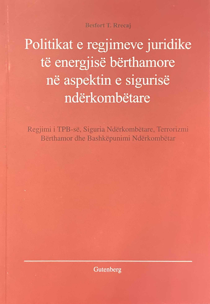Fotoja e Politikat E Regjimeve Juridike Te Energjise - Besfort Rrecaj