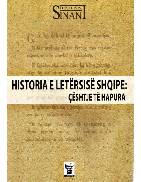 Fotoja e Historia E Letersise Shqipe Ceshtje Te Hapura - Shaban Sinani