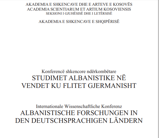 Fotoja e Studimet Albanistike Ne Vendet Ku Flitet Gjermanisht