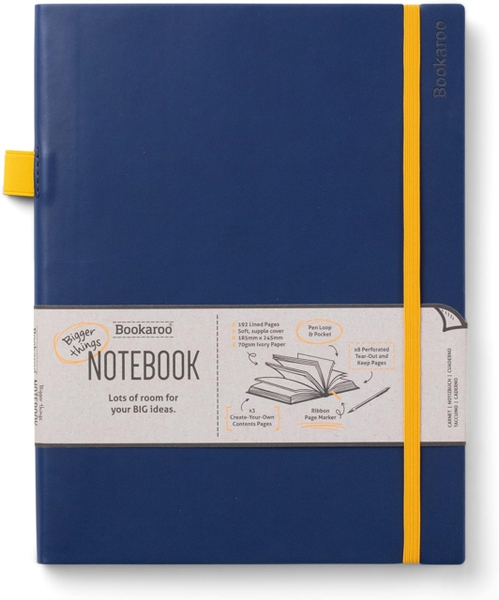 Fotoja e Bookaroo Bigger Things Notebook Journal Navy - If Cardboard Creations Ltd