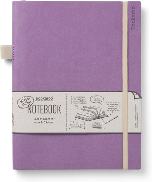 Fotoja e Bookaroo Bigger Things Notebook Journal Aubergine