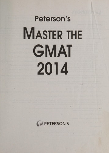 Fotoja e Peterson`s Master The Gmat 20 - Petersons