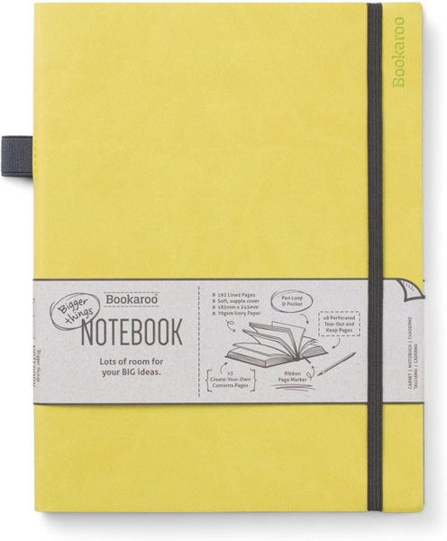 Fotoja e Bookaroo Bigger Things Notebook Journal Lime - If Cardboard Creations Ltd