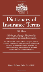 Fotoja e Dictionary Of Insurance Terms - Harvey W. Rubin