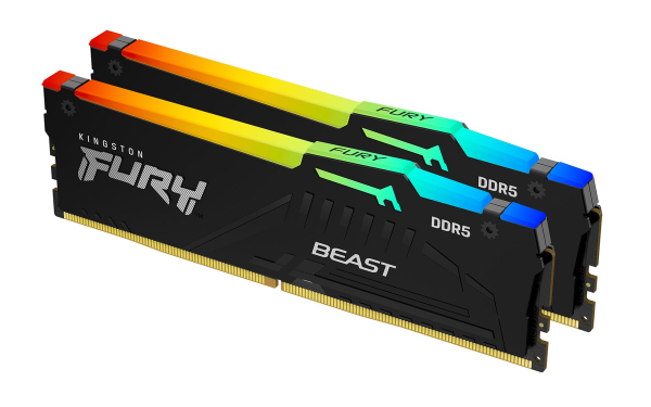 Fotoja e Modul i memories Kingston Technology FURY Beast, 64GB (2 x 32GB), 6000MT/s, DDR5, CL30