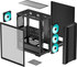 Fotoja e Kasë Deepcool CC560 V2, e zezë, Midi Tower, Picture 5