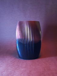 Fotoja e Vazo dekorative Vepra Decor, 400ml, bakër/e hirtë