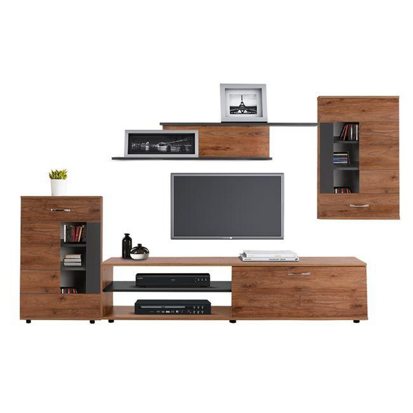 Fotoja e Set për TV + vitrinë HM11102.02, gri