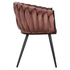 Fotoja e Kolltuk Luanda velvet + këmbë metal 60×54×78 cm (HM8741.02), Picture 4