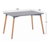 Fotoja e Set Tavolinë + 4 karrige Twist gri HM10229.10, gri, Picture 2