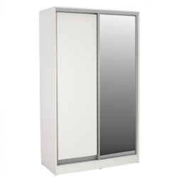 Fotoja e Dollap  Adler rrëshqitës 120×60×220 cm e bardhë (HM2460.03)