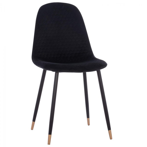 Fotoja e Karrige Lucille velvet + metal 45×56×81 cm (HM8552.04)