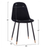 Fotoja e Karrige Lucille velvet + metal 45×56×81 cm (HM8552.04), Picture 2
