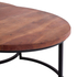 Fotoja e Set 3 tavolina “Obi” acacia + metal 78×78×47 cm (HM9255), zezë, Picture 6