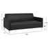 Fotoja e Divan Nellie HM3159.31 163×71×71 cm, zezë, Picture 2