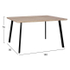 Fotoja e Set tavolina me karrige 5-pjesësh  HM11037 140×80×76 cm, zezë, Picture 2