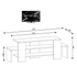 Fotoja e Komodë për TV melamine 120×29,5×40 cm (HM103.01), bardhë, Picture 2