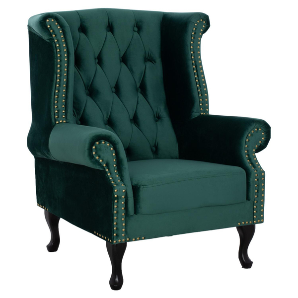 Fotoja e Kolltuk Polina velvet chesterfield (HM0053.03), gjelbër