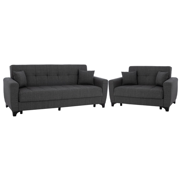 Fotoja e Set divan-shtrat (3 + 2 ulëse) HM11748.03, gri