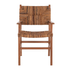 Fotoja e Karrige ngrënieje druri teak & ulëse rush Walnut-Beige 54×58.5×86.5 cm (HM9400.01), bezhë, Picture 3