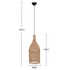 Fotoja e Llambë e varur tavani Carboy Φ28x163,5Hcm (HM7884), Picture 2