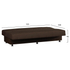 Fotoja e Sofa-Shtrat 3-ulëse Andre 193×82×81 Hcm (HM3271.02), kaftë, Picture 3
