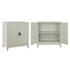 Fotoja e Dollap  metalik Duron 2-derë 90×40×100 Hcm (HM11980), gri, Picture 1