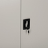 Fotoja e Dollap  metalik Duron 2-derë 90×40×100 Hcm (HM11980), gri, Picture 4