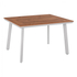 Fotoja e Tavolinë alumini me polywood 120×80×72 cm (HM5562.01), bardhë, Picture 1