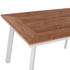 Fotoja e Tavolinë alumini me polywood 120×80×72 cm (HM5562.01), bardhë, Picture 4
